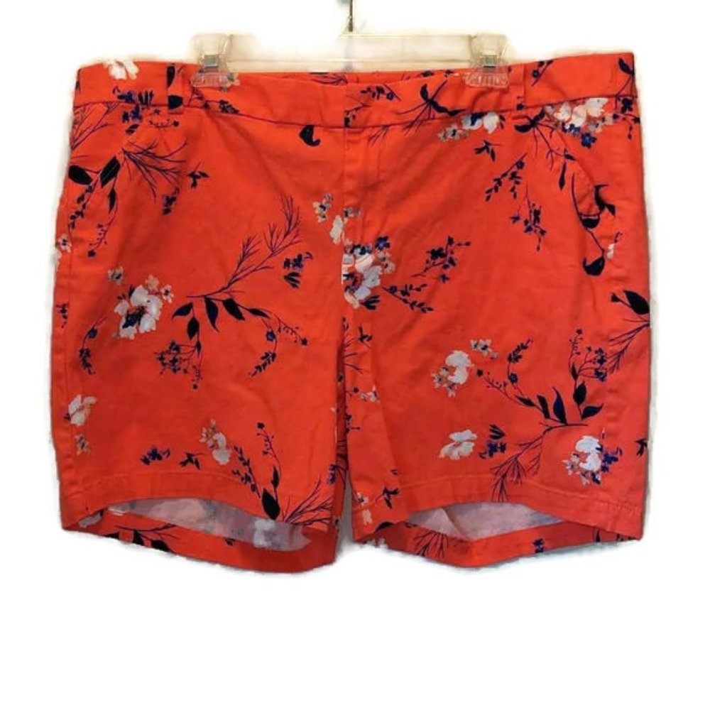 Boutique Midi Women's Size 20W Cotton Blend Floral Print Shorts - Picture 9 of 9